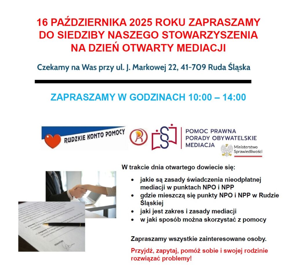 Zaproszenie na Dzień Otwarty Mediacji